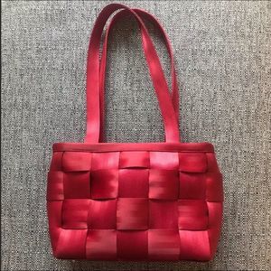 Gorgeous Harvey’s Red Seatbelt Purse